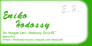 eniko hodossy business card